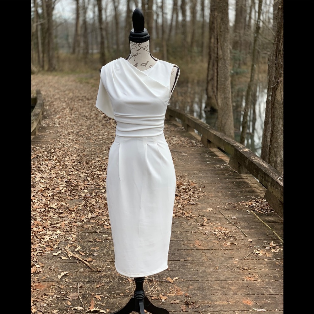 Vfemage White Dress